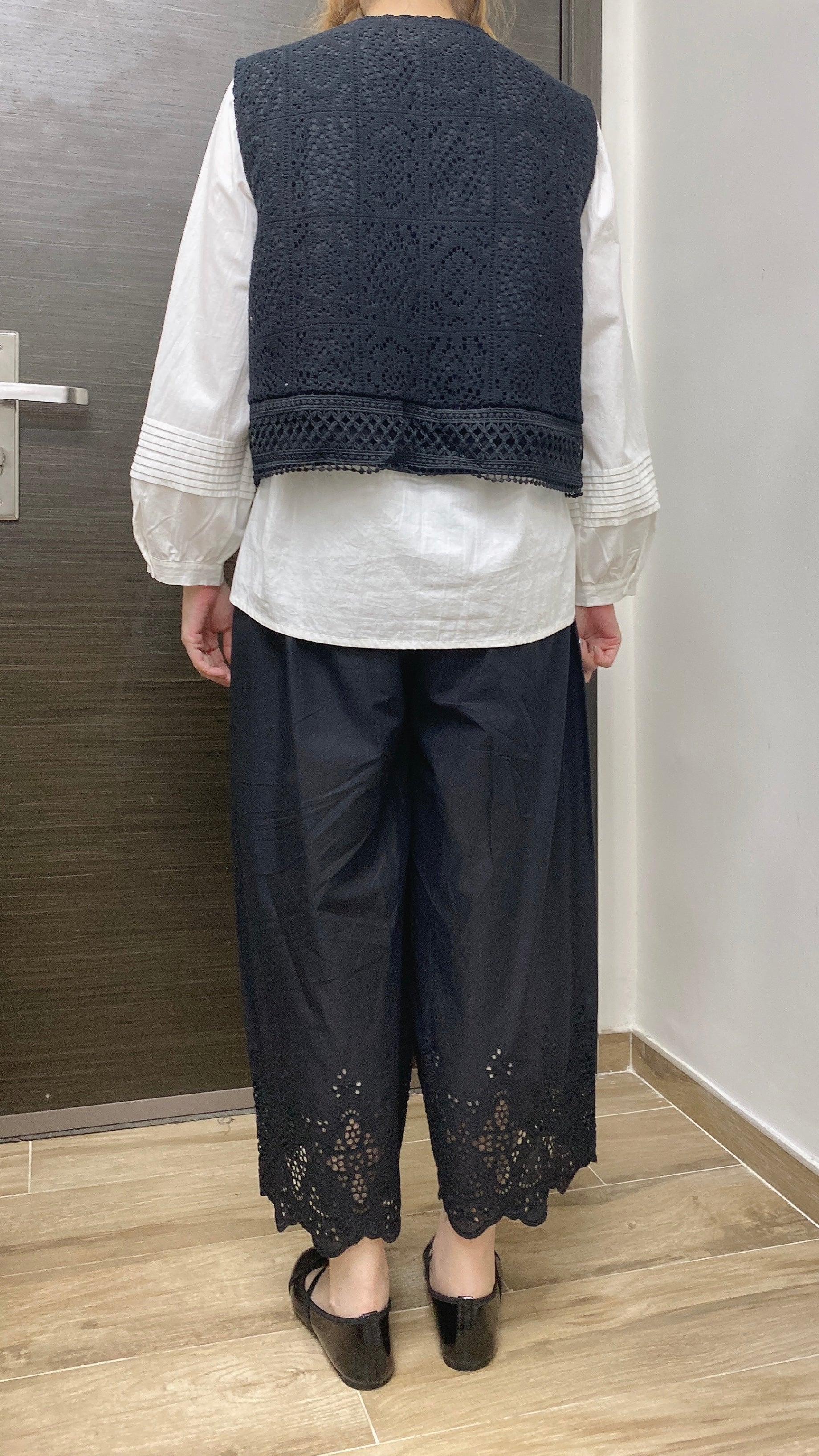 K423 印度棉通花波浪打底褲 買物課 KAIMONOKA 日本 代購 連線 香港 A/W ALL PRODUCTS CLOTHING ON LIVE PANTS TROUSERS TROUSES 服裝 服飾 褲 長褲