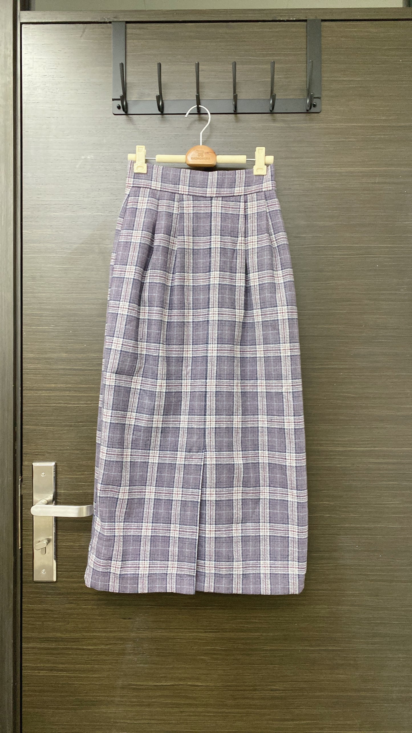 K489 日本人氣修身格子絨布裙 買物課 KAIMONOKA 日本 代購 連線 香港 A/W ALL PRODUCTS CLOTHING ON LIVE SKIRT SKIRTS 半截 半截裙 半身 半身裙 服裝 服飾 裙