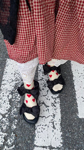 K156 雙蝴蝶結厚底涼鞋 買物課 KAIMONOKA 日本 代購 連線 香港 ALL PRODUCTS CLOTHING ON LIVE SCANDALS SHOES 服裝 服飾 涼鞋 露趾 鞋