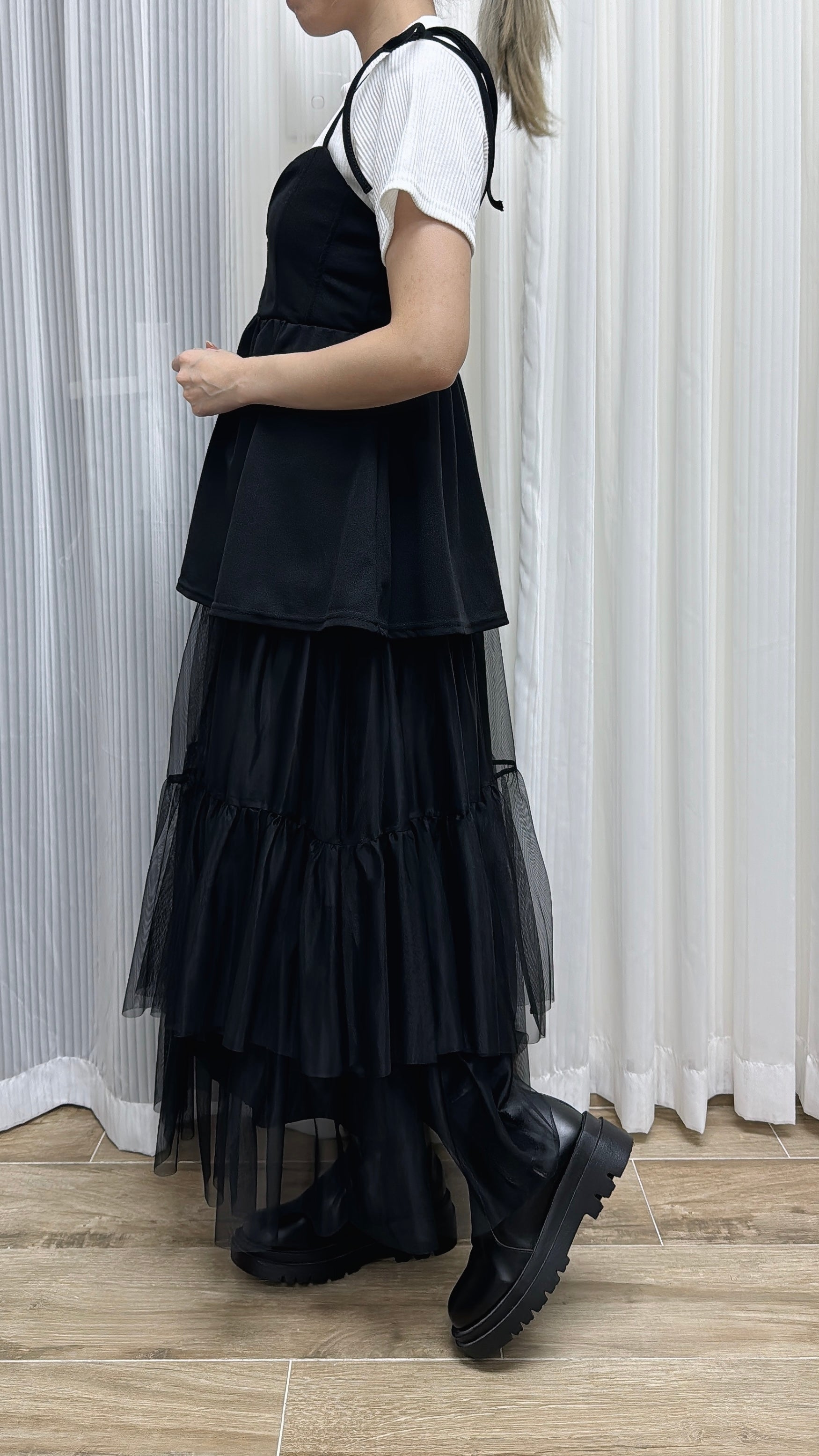 K788 雙層網紗蛋糕裙 買物課 KAIMONOKA 日本 代購 連線 香港 A/W ALL PRODUCTS CLOTHING ON LIVE SKIRT SKIRTS 半截 半截裙 半身 半身裙 服裝 服飾 裙