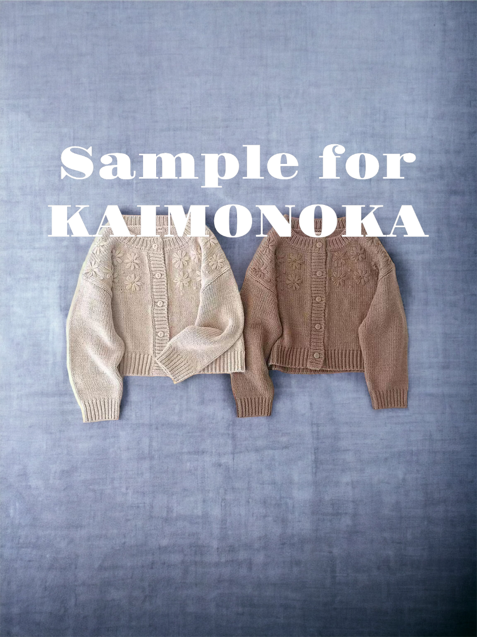 K495 細工織花暖和冷外套 買物課 KAIMONOKA 日本 代購 連線 香港 A/W ALL PRODUCTS CLOTHING ON LIVE OUTERWEAR 外套 服裝 服飾 背心 開胸外套 開衫外套