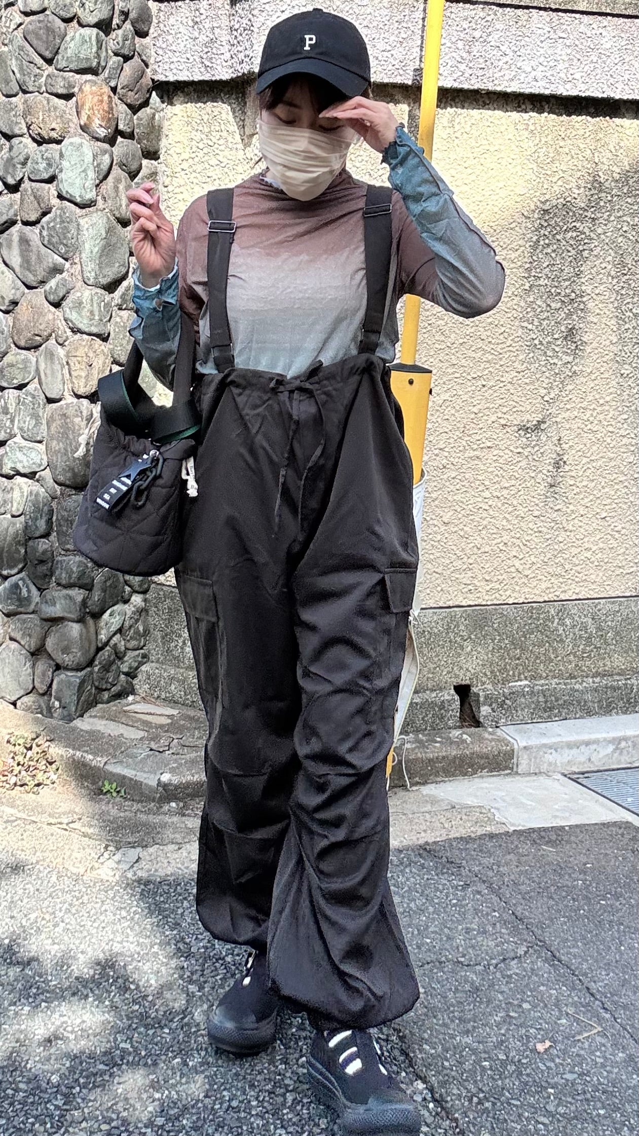 K716 2way吊帶型爆工裝褲 買物課 KAIMONOKA 日本 代購 連線 香港 A/W ALL PRODUCTS CLOTHING JUMPSUIT JUMPSUITS ON LIVE 服裝 服飾 褲 褲子 連衣 連衣褲 連身 連身褲