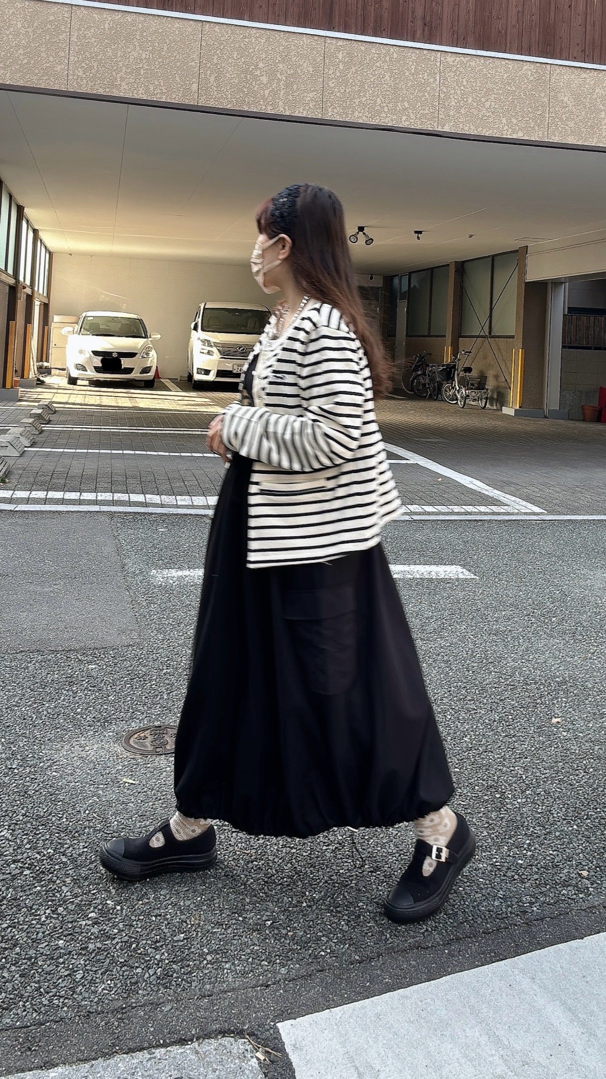 K718 網紗泡泡工裝裙 買物課 KAIMONOKA 日本 代購 連線 香港 A/W ALL PRODUCTS CLOTHING ON LIVE SKIRT SKIRTS 半截 半截裙 半身 半身裙 服裝 服飾 裙