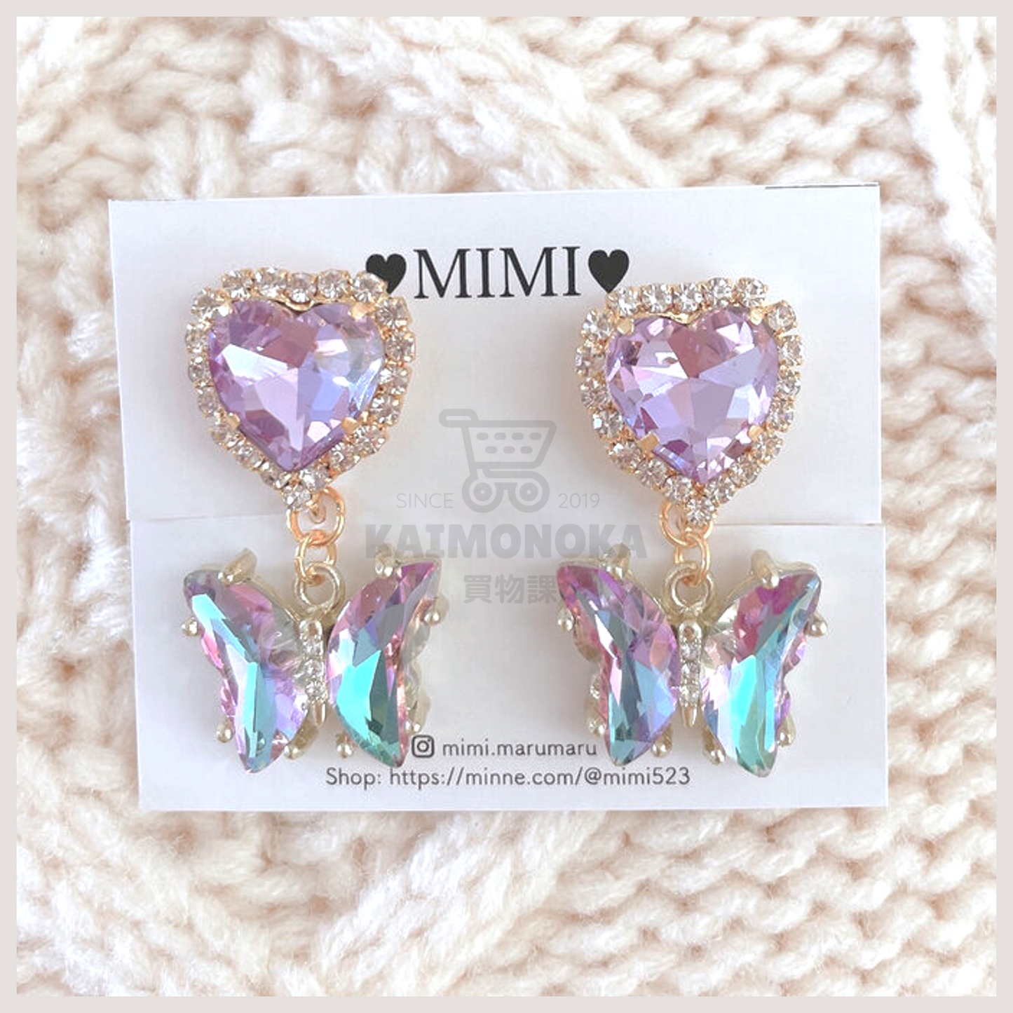 MIMI Jewelry Heart Butterfly Earrings 買物課 KAIMONOKA 日本 代購 連線 香港 ACCESSORIES ALL PRODUCTS EAR CUFF EAR RING EAR RINGS EARCUFF EARRING EARRINGS HAND MADE HANDMADE JAPAN MADE MADE IN JAPAN 手作 手作耳飾 手作飾品 手作飾物 手工 日本 日本手作飾品 日本手作飾物 日本製 耳夾 耳殼夾 耳殼扣 耳環 耳針 耳飾 耳骨夾 耳骨扣 飾 飾品 飾物 首飾