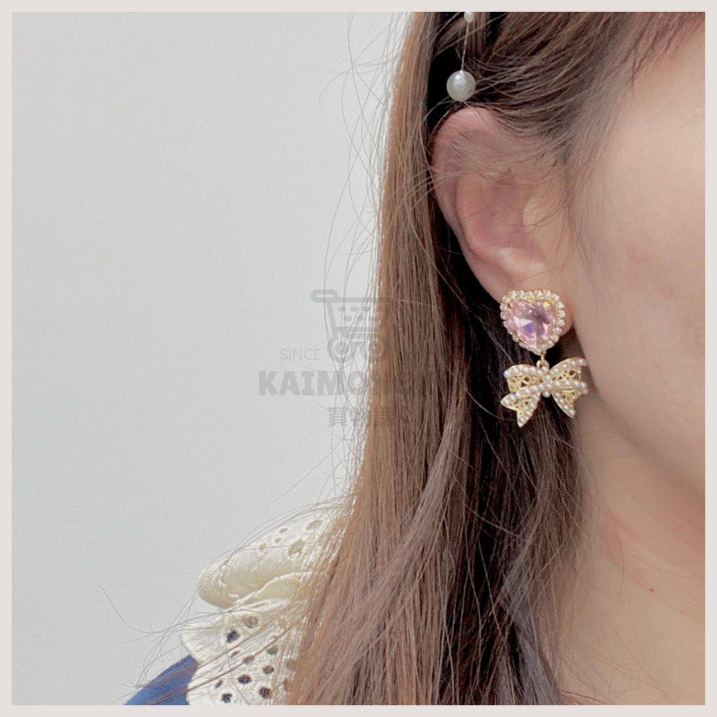 MIMI Pearl Jewelry Heart Butterfly Knot Earrings 買物課 KAIMONOKA 日本 代購 連線 香港 ACCESSORIES ALL PRODUCTS EAR CUFF EAR RING EAR RINGS EARCUFF EARRING EARRINGS HAND MADE HANDMADE JAPAN MADE MADE IN JAPAN 手作 手作耳飾 手作飾品 手作飾物 手工 日本 日本手作飾品 日本手作飾物 日本製 耳夾 耳殼夾 耳殼扣 耳環 耳針 耳飾 耳骨夾 耳骨扣 飾 飾品 飾物 首飾