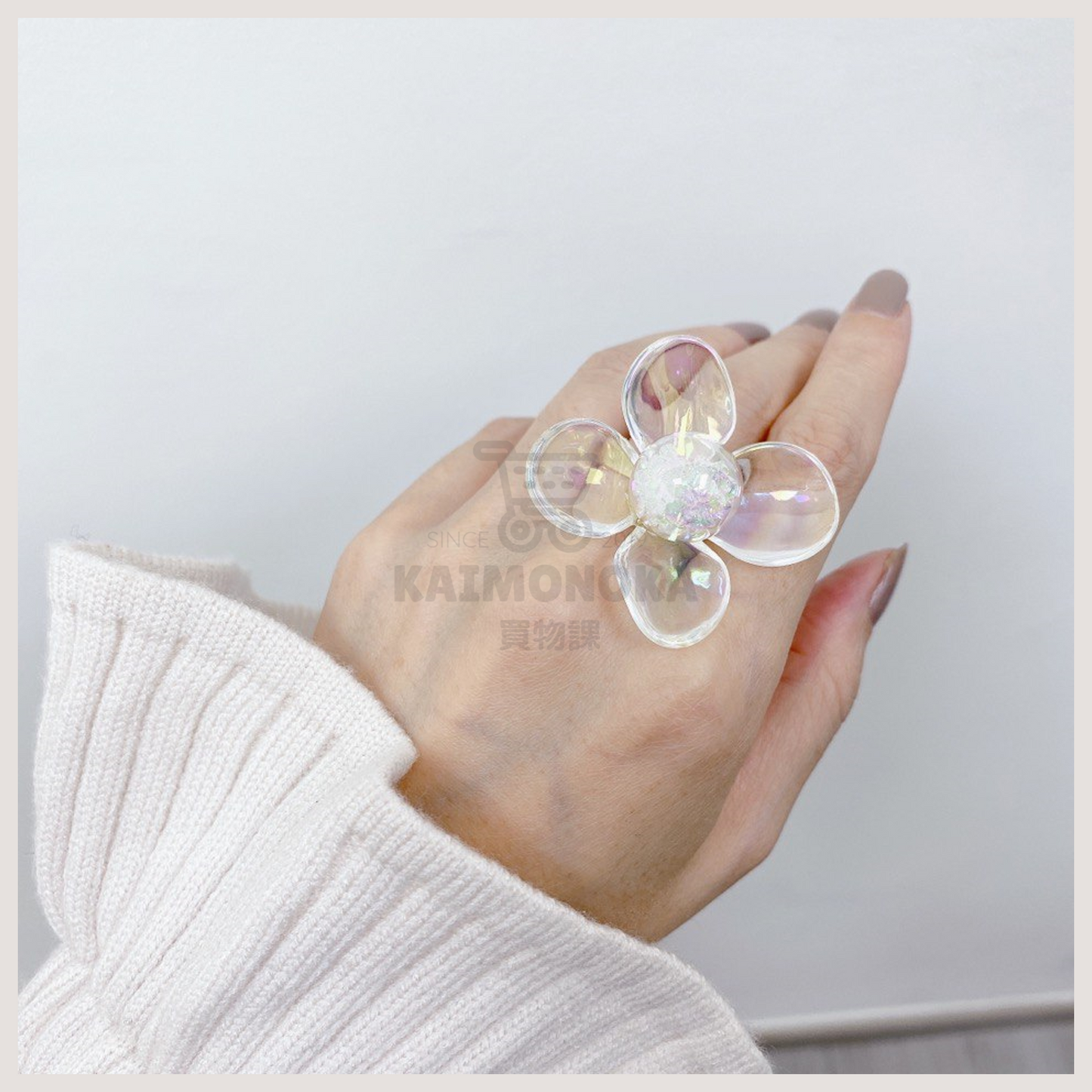 MIMI Mermaid Flower Ring 買物課 KAIMONOKA 日本 代購 連線 香港 ACCESSORIES HAND MADE HANDMADE JAPAN MADE MADE IN JAPAN MIMI RING RINGS 介指 戒指 手作 手作戒指 手作飾品 手作飾物 手工 日本 日本手作飾品 日本手作飾物 日本製 飾 飾品 飾物 首飾