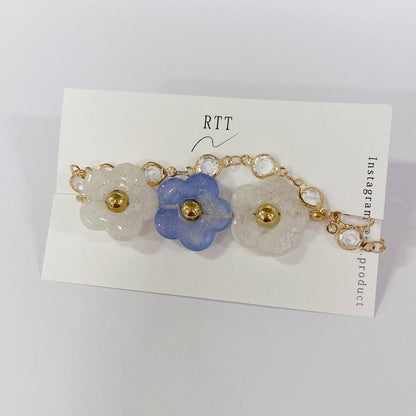 RTT 2Way Necklace Bracelet 花花 兩用 頸鍊 手鍊 Gliter Blue 預約．手作需時二至四週 買物課 KAIMONOKA 日本 代購 連線 香港 ALL PRODUCTS BRACELET BRACELETS HAND MADE HANDMADE JAPAN MADE MADE IN JAPAN NECKLACE NECKLACES RTT WITCH ME 手作 手作手鍊 手作頸鍊 手作飾品 手作飾物 手工 日本 日本手作飾品 日本手作飾物 日本製 項鍊 項鏈 頸鍊 頸鏈 飾 飾品 飾物 首飾