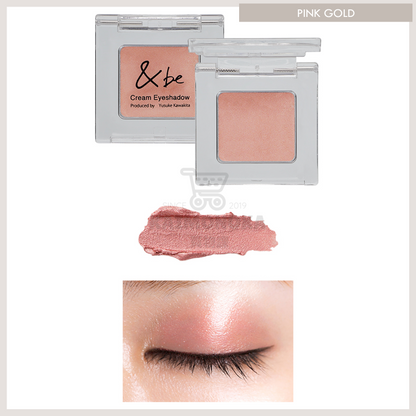 &BE Cream Eyeshadow 眼影膏 Pink Gold 預約 買物課 KAIMONOKA 日本 代購 連線 香港 &BE 2022-11 ALL PRODUCTS AND BE ANDBE EYE SHADOW EYESHADOW MAKEUP 河北裕介 眼影