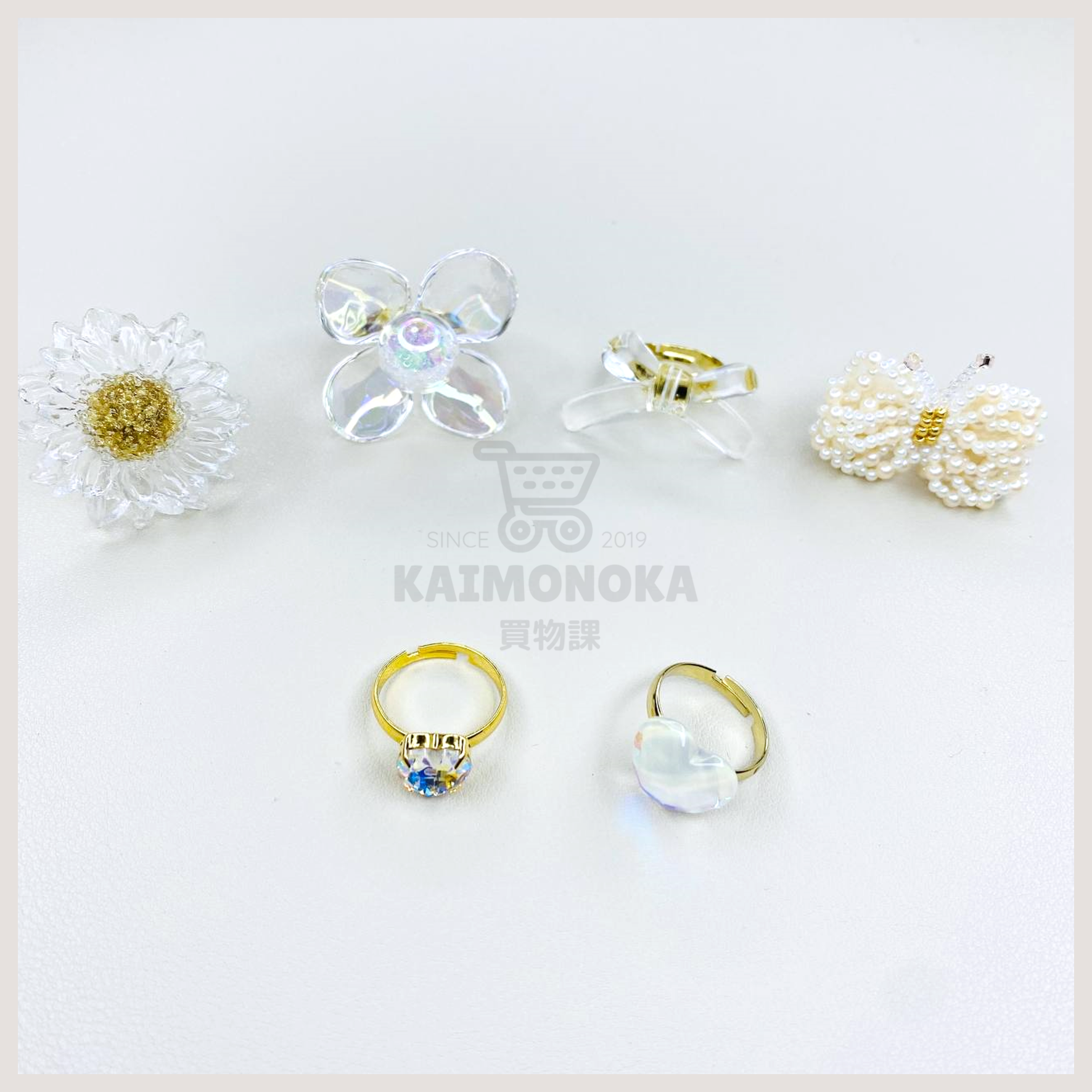 MIMI Pearl Butterfly Ring 買物課 KAIMONOKA 日本 代購 連線 香港 ACCESSORIES HAND MADE HANDMADE JAPAN MADE MADE IN JAPAN MIMI RING RINGS 介指 戒指 手作 手作戒指 手作飾品 手作飾物 手工 日本 日本手作飾品 日本手作飾物 日本製 飾 飾品 飾物 首飾