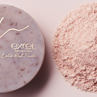 EXCEL Extra Rich Powder 01 Peach Beige 20g 預約 買物課 KAIMONOKA 日本 代購 連線 香港 ALL PRODUCTS EXCEL LOOSE POWDER MAKEUP POWDER 定妝 碎粉 蜜粉