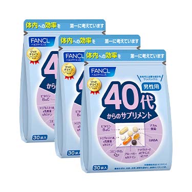 FANCL 40代男性綜合營養維他命補充丸 （日本營養機能食品） 30袋（1袋中7粒）×3 買物課 KAIMONOKA 日本 代購 連線 香港 20210430 ALL PRODUCTS FANCL MENS HEALTH SUPPLEMENTS 保健 日本營養機能食品 營養 芳珂 補充