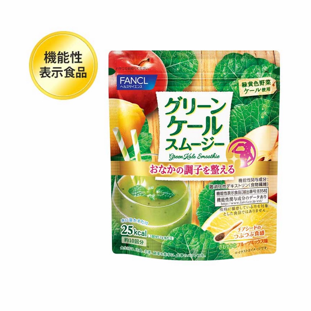 FANCL Green Kale Smoothie 羽衣甘藍食物纖維綜合水果味青汁 Smoothie（日本機能性表示食品） 買物課 KAIMONOKA 日本 代購 連線 香港 ALL PRODUCTS AOIJIRU FANCL GREEN JUICE SUPPLEMENTS 保健 營養 芳珂 補充