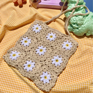 Flower Crochet 花花針織袋子 買物課 KAIMONOKA 日本 代購 連線 香港 ACCESSORIES ALL PRODUCTS BAGS WEGO 袋
