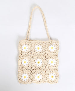 Flower Crochet 花花針織袋子 買物課 KAIMONOKA 日本 代購 連線 香港 ACCESSORIES ALL PRODUCTS BAGS WEGO 袋