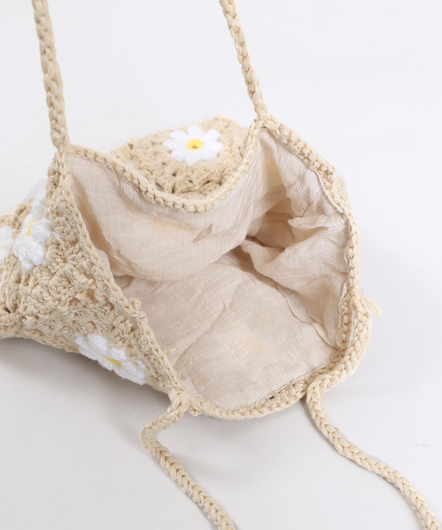 Flower Crochet 花花針織袋子 買物課 KAIMONOKA 日本 代購 連線 香港 ACCESSORIES ALL PRODUCTS BAGS WEGO 袋