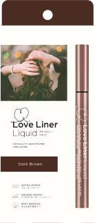 LOVE LINER Long Lasting Liquid Eyeliner 眼線液筆 Dark Brown 買物課 KAIMONOKA 日本 代購 連線 香港 ALL PRODUCTS EYE LINER EYELINER LIQUID EYE LINER LIQUID EYELINER LIQUID LINER LOVE LINER MAKEUP 眼線 眼線液 眼線液筆