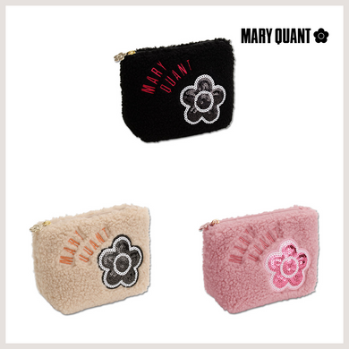 MARY QUANT Bore Sequin Boat Shape Pouch 買物課 KAIMONOKA 日本 代購 連線 香港 ACCESSORIES ALL PRODUCTS MAKE UP POUCHES MAKEUP POUCHES MARY MARY QUANT POUCHES QUANT 包 化妝 收納 瑪莉官 袋