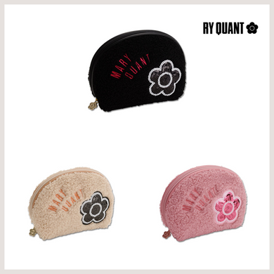MARY QUANT Bore Sequin Round Pouch 買物課 KAIMONOKA 日本 代購 連線 香港 ACCESSORIES ALL PRODUCTS MAKE UP POUCHES MAKEUP POUCHES MARY MARY QUANT POUCHES QUANT 包 化妝 收納 瑪莉官 袋