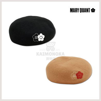 MARY QUANT Daisy Embroidery Beret 買物課 KAIMONOKA 日本 代購 連線 香港 ACCESSORIES ALL PRODUCTS HATS MARY MARY QUANT QUANT 帽 瑪莉官 貝雷 貝雷帽