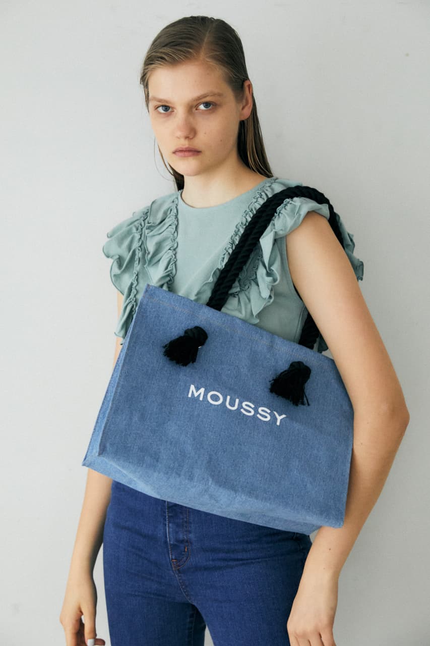 MOUSSY Denim Shopper Bag 買物課 KAIMONOKA 日本 代購 連線 香港 ACCESSORIES ALL PRODUCTS BAGS DENIM JEANS MOUSSY 牛仔 袋