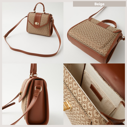 MOUSSY Monogram Mini Shoulder Bag Beige H19×W21×D7cm 買物課 KAIMONOKA 日本 代購 連線 香港 010EST51-1710 ACCESSORIES ALL PRODUCTS BAG BAGS MINI MONOGRAM MOUSSY 包 復古 袋