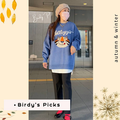 ★鳥P選 KELLOGG'S Tony Tiger 粟米片東尼虎衛衣 Blue 買物課 KAIMONOKA 日本 代購 連線 香港 ALL PRODUCTS BIRDY P CLOTHING KELLOGG'S TIGER TONY TOPS 家樂氏 東尼 粟米片 虎 衛衣