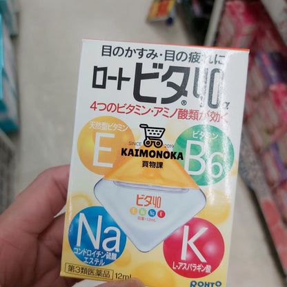 ROHTO 樂敦 40a 黃色溫和維他命礦物質營養型眼藥水 買物課 KAIMONOKA 日本 代購 連線 香港 ALL PRODUCTS EYE DROPS EYEDROPS ROHTO 樂敦 眼藥水