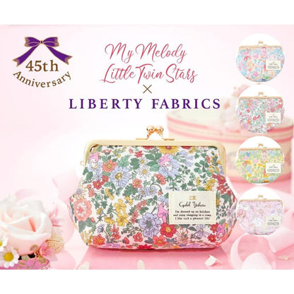 SANRIO × LIBERTY FABRICS 日本製口金包 買物課 KAIMONOKA 日本 代購 連線 香港 ACCESSORIES ALL PRODUCTS MADE IN JAPAN MELODY MIJ MY MELODY POUCHES SANRIO 三麗鷗 口金包 日本製 美樂蒂 美洛蒂