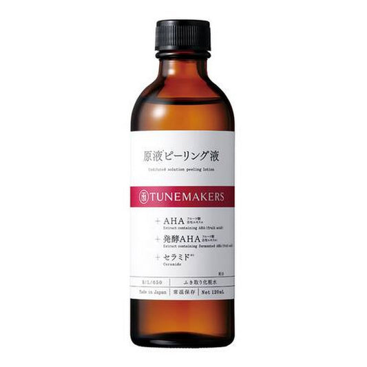 TUNEMAKERS AHA 原液去角質水 Undiluted Solution Peeling Lotion 120mL 預約 買物課 KAIMONOKA 日本 代購 連線 香港 AHA ALL PRODUCTS CERAMIDE EXTRACT FRUIT JAPAN MIJ SKIN CARE TONER TUNEMAKERS 原液 日本 果酸 煥膚 神經酰胺 神經醯胺 精華 限時優惠